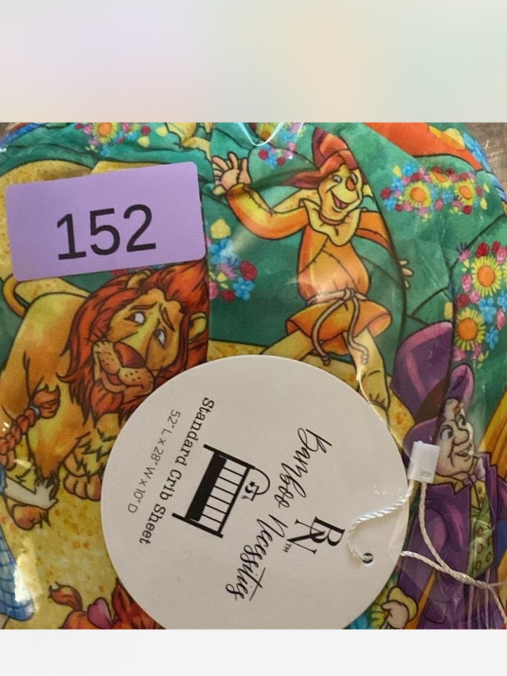 Bamboo Necessities Wizard of Oz crib sheets NWT